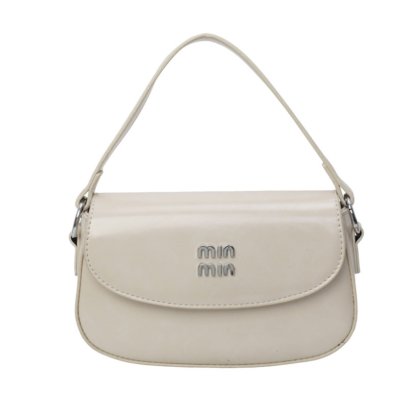 designer bag new trendy letter single-shoulder handbag small and unique design high-end sense small square bag for women