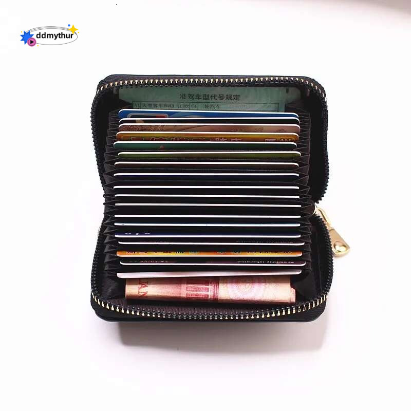 Business Women/men Gray Bank/ID/Credit Holder 20 Bits Card Wallet PU Leather Protects Case Coin Purse ddmythur