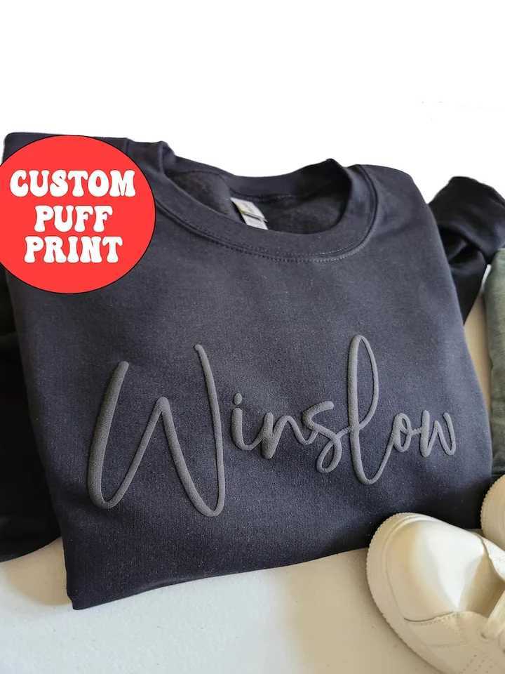 POD customization Custom Puff Print t shirt Sweatshirts Future Mrs Sweatshirts Unique Bridal Shower Gift Wedding GiftsT251112