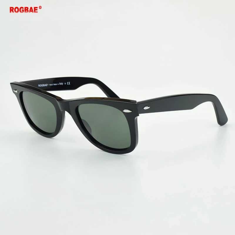 SUN glasses classics Glass lens Acetate sun glasses men Y-2140 Double rivet Design Goggles Elegant Female Square UV sunglassC250411
