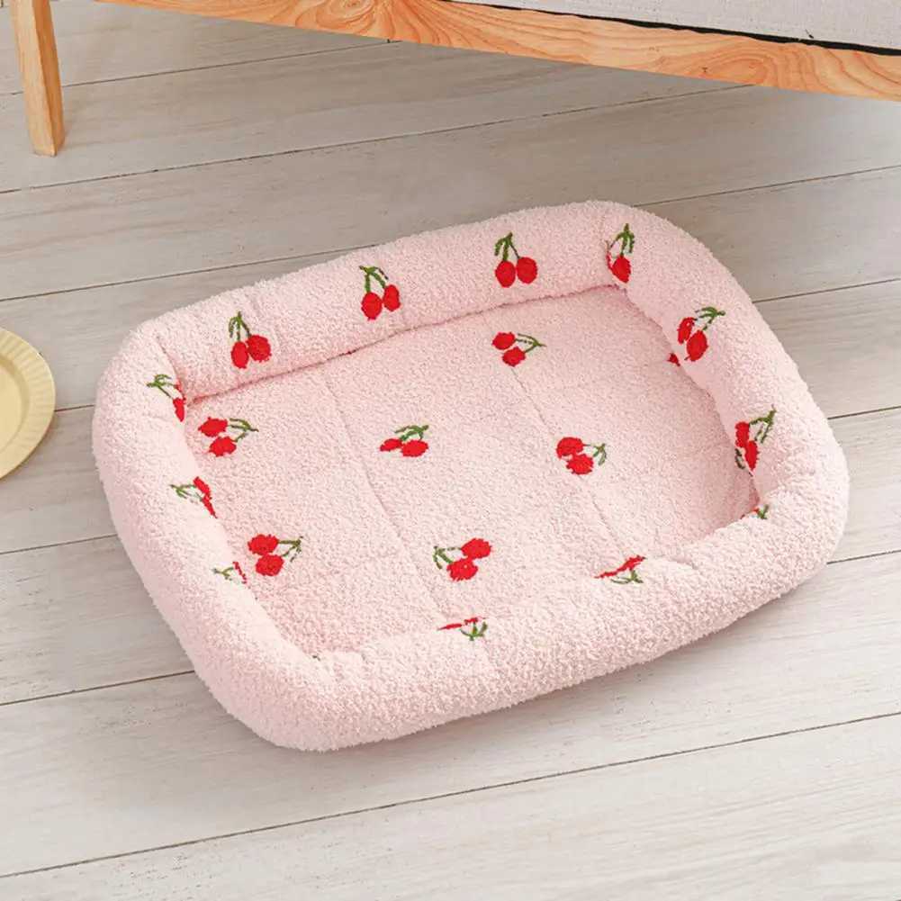 Dog bed thick breathable soft and comfortable kitten mat cute reusable and washable puppy square kennel pet supplies X250412