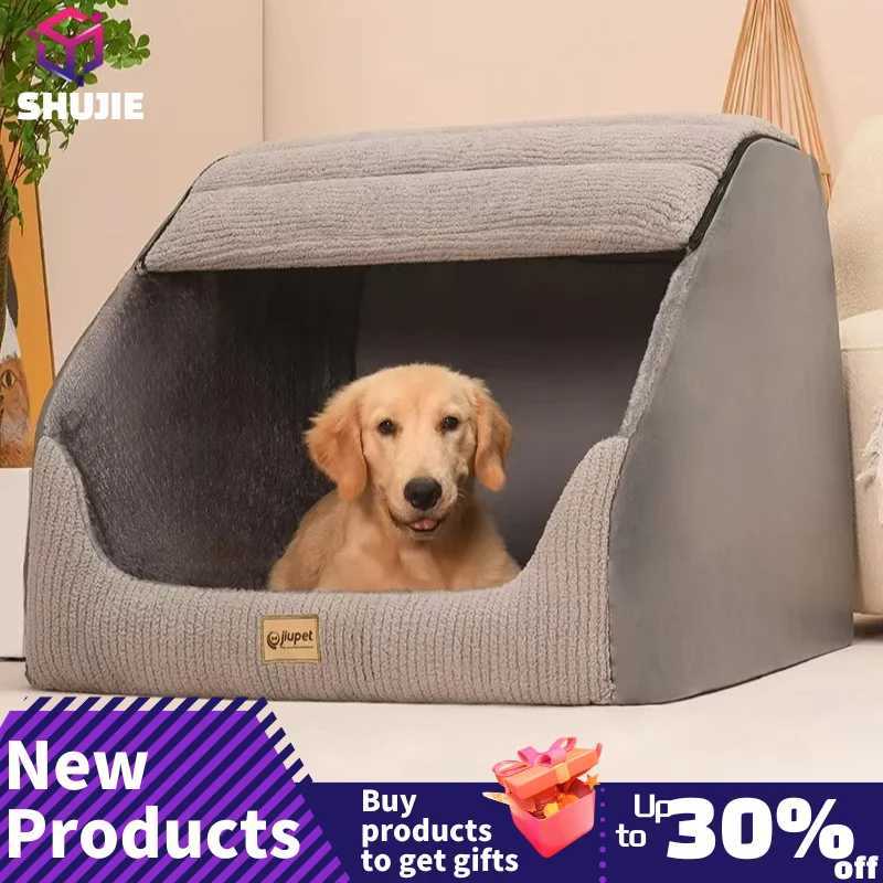 Warm winter medium and large dogs golden retrievers detachable and washable enclosed dogs pet beds pet beds X250412
