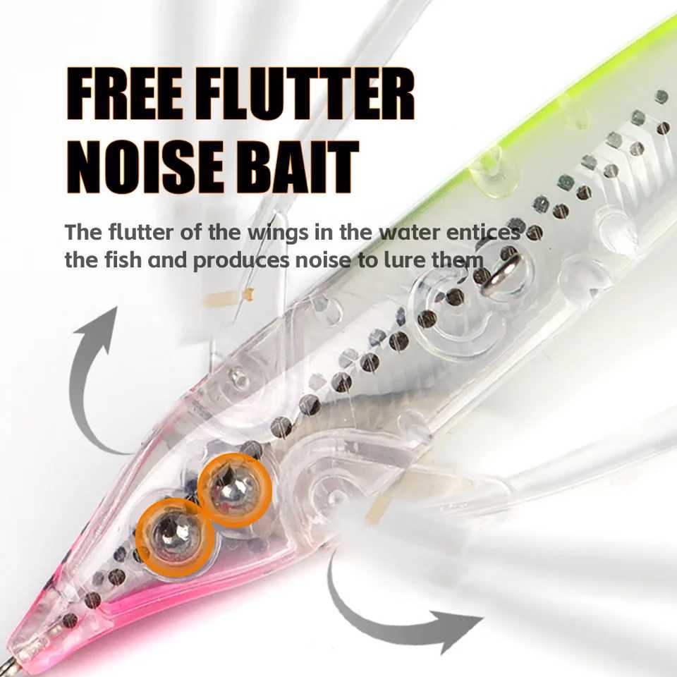 THORFORCE Dragonfly Minnow Bait 80MM 6.5G Topwater Fishing Lures Floating Wobblers Insect Lure with Wings Pencil Bass Pike Z250411