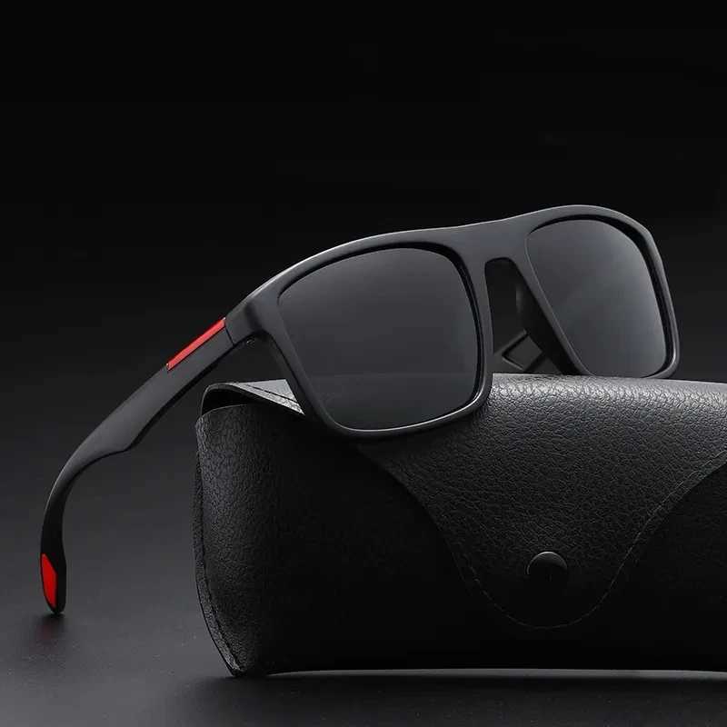 Polarized Sunglasses Men Women Fashion Vintage Square Sun Glasses Brand Designer Male Anti-glare Color Lens Shades Eyewear UV400 Z250411