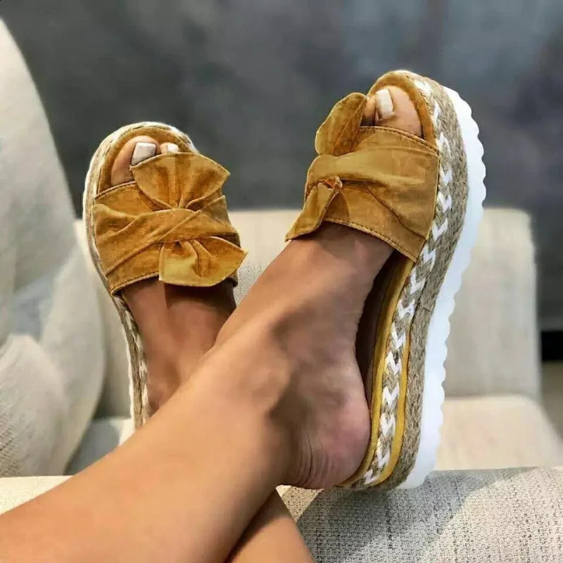 2024 Sandals Women Heels Sandals With Wedges Shoes For Women Platform Sandals Summer Slippers Elegant Summer Shoes 250402