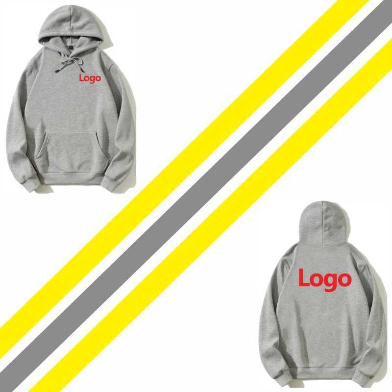 POD customization 10 Color High-Quality Sweater shirt Custom Printed Personal Group Brand Embroidery Men and Women thick Cotton Hoodie fleeceT251112