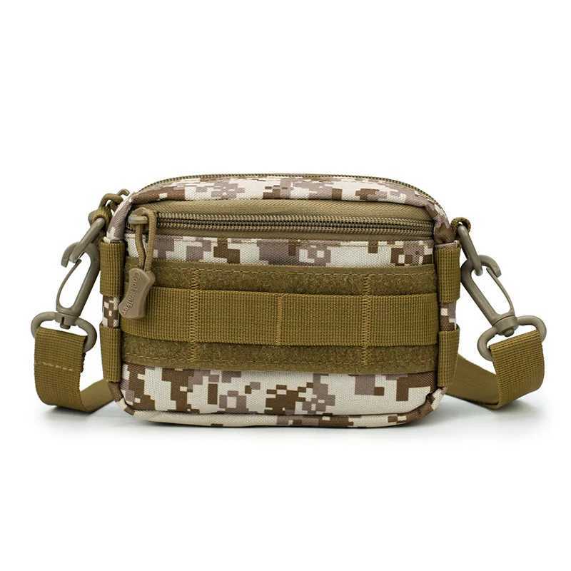 Tactical Messenger Sport Bag MOLLE Mini Crossbody Shoulder Nylon Waist Bag Personal Defense Ultra-light Range Bags Z250411
