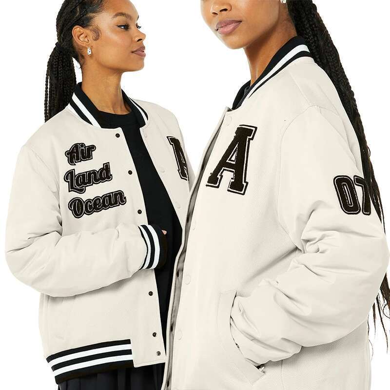 Designer Clothes G. O.A.T Autumn/Winter Letter Embroidered Women's Y2k Loose, Comfortable, Warm Patch Baseball Jacket Street Wear