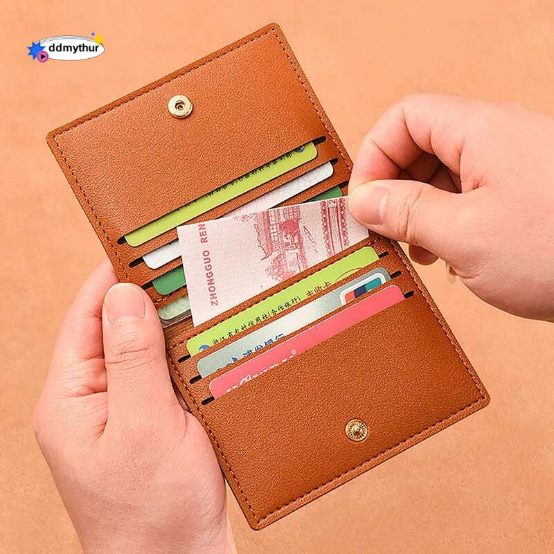 1Pc Bag Slim Compact Bank ID Case Driver's License Wallet Simple And Anti Demagnetization Card Holder ddmythur