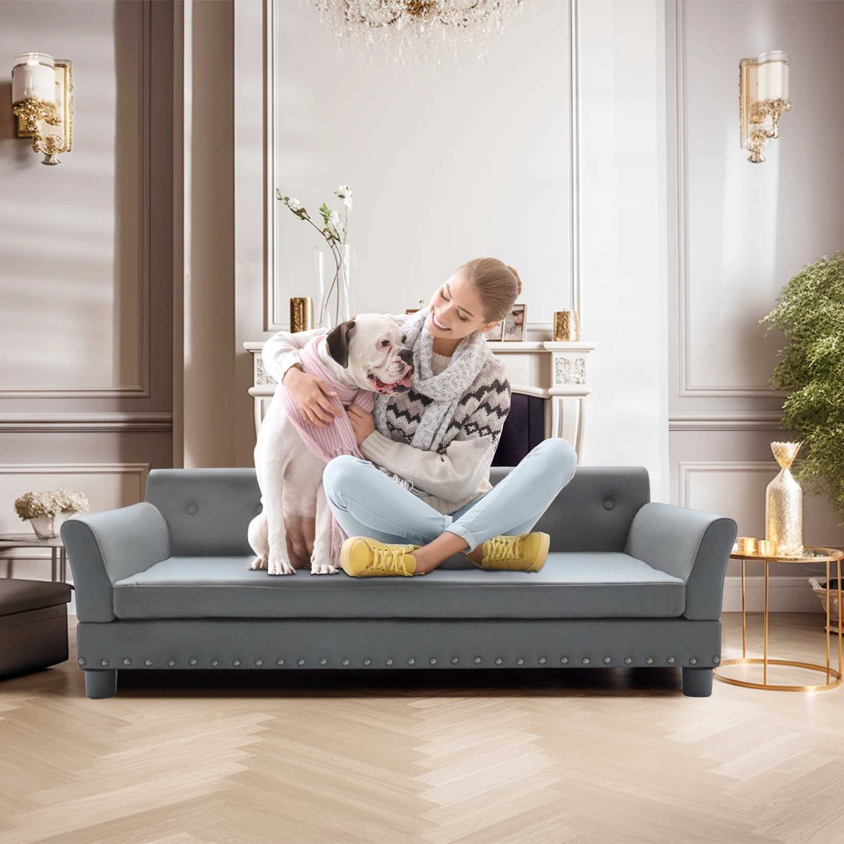 Heavy duty pet sofa large dog bed soft cushion sofa pet cat bed puppy sofa sofa X250412