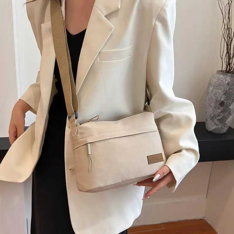 Single Shoulder Crossbody Bag Multifunctional Simple Nylon Cloth Bag Fashionable Casual Portable Bag Lightweight For Going OutT2511112