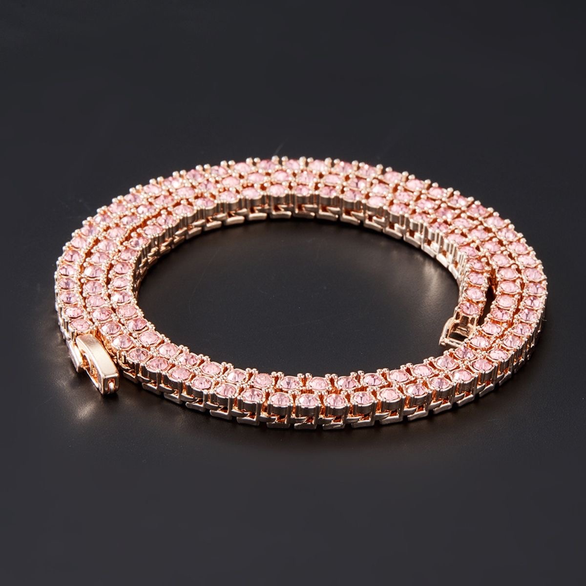 Cuban Link Moissanite Tennis Chain Bracelet Precision Cut VVS Ice Out Stones, Available Sizes 2mm-6.5mm