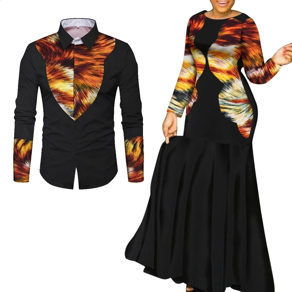 African Clothes for Couple Maxi Dress WYQ 250411