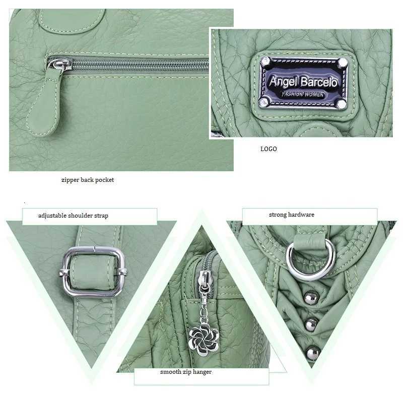 Angelkiss Womens Fashion Satchel Handbag Top-Handle PU Leather Shoulder Bag Multi-Pockets Dumpling Pack StyleW251111