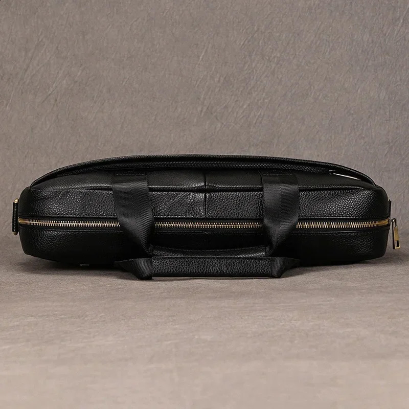 sbirds Leather Men Briefcase Doctor Layer Business Man Laptop Bag 15 6 inches Genuine Leather Computer Bags Men Male Tote Bag 250407