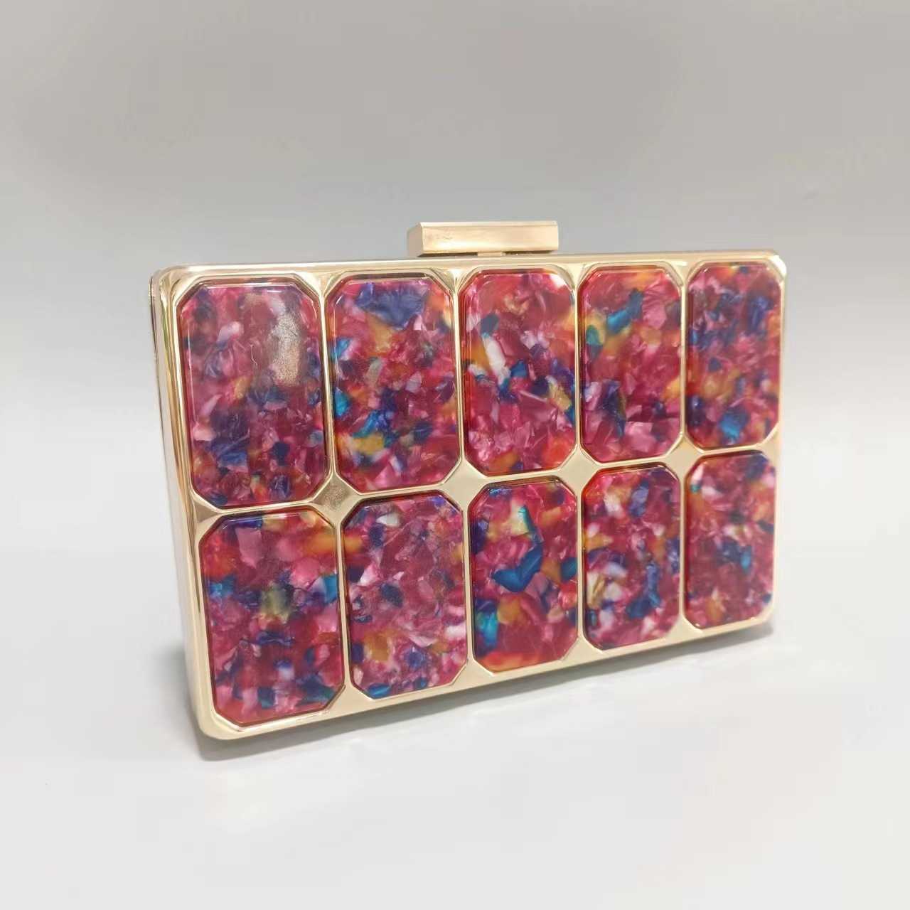 selling new acrylic dinner bag grab bag single shoulder diagonal cross wedding fashion bag for women
