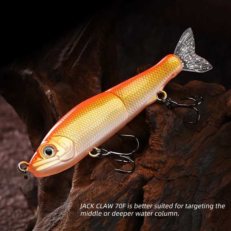 BLUX JACK CLAW 70F 70mm 4.2g Slow Floating Jointed Swimbait Minnow Wobbler Fishing Lure Artificial Hard Bait for Pike Bass Trout Z250411