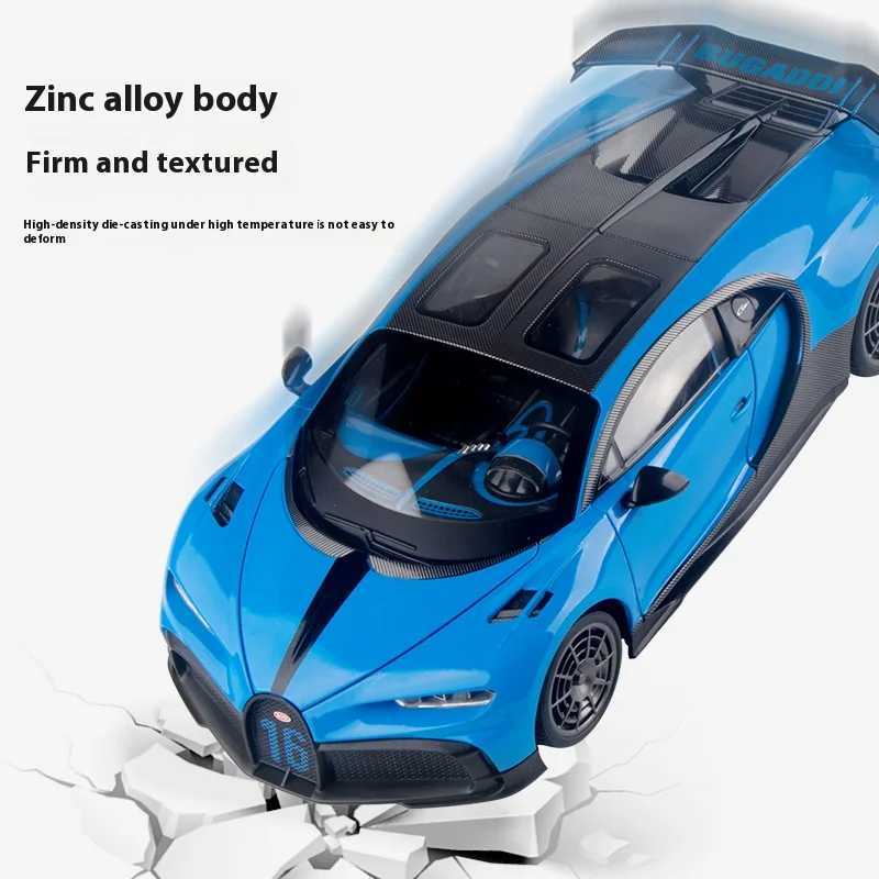 118 Scale Bugatti Chiron Alloy Car Model with Lights Sounds - Ideal Gift for Car Lovers Kids - Authentic L251112