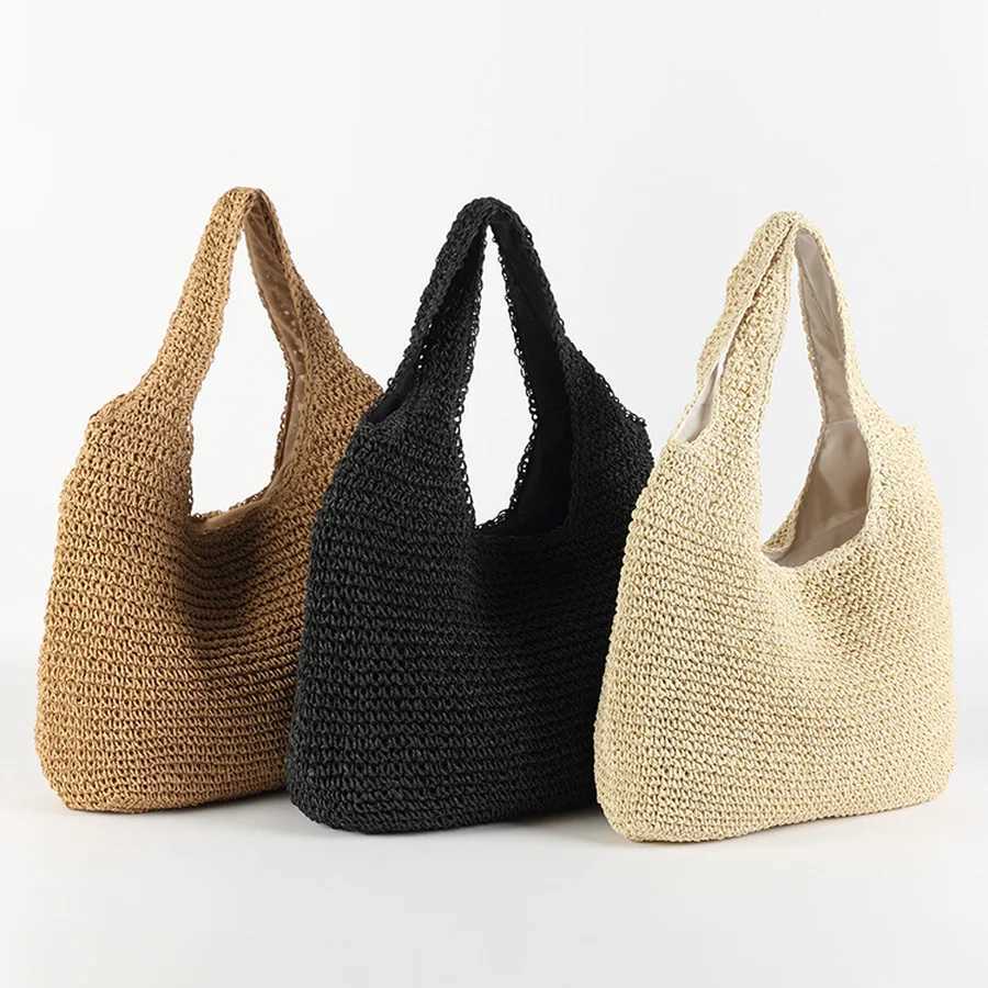 2019 Fi Rattan Womens Shoulder Bag Wikcer Womens Handbag Large Capacity Summer Beach Leisure HandbagXJ250412