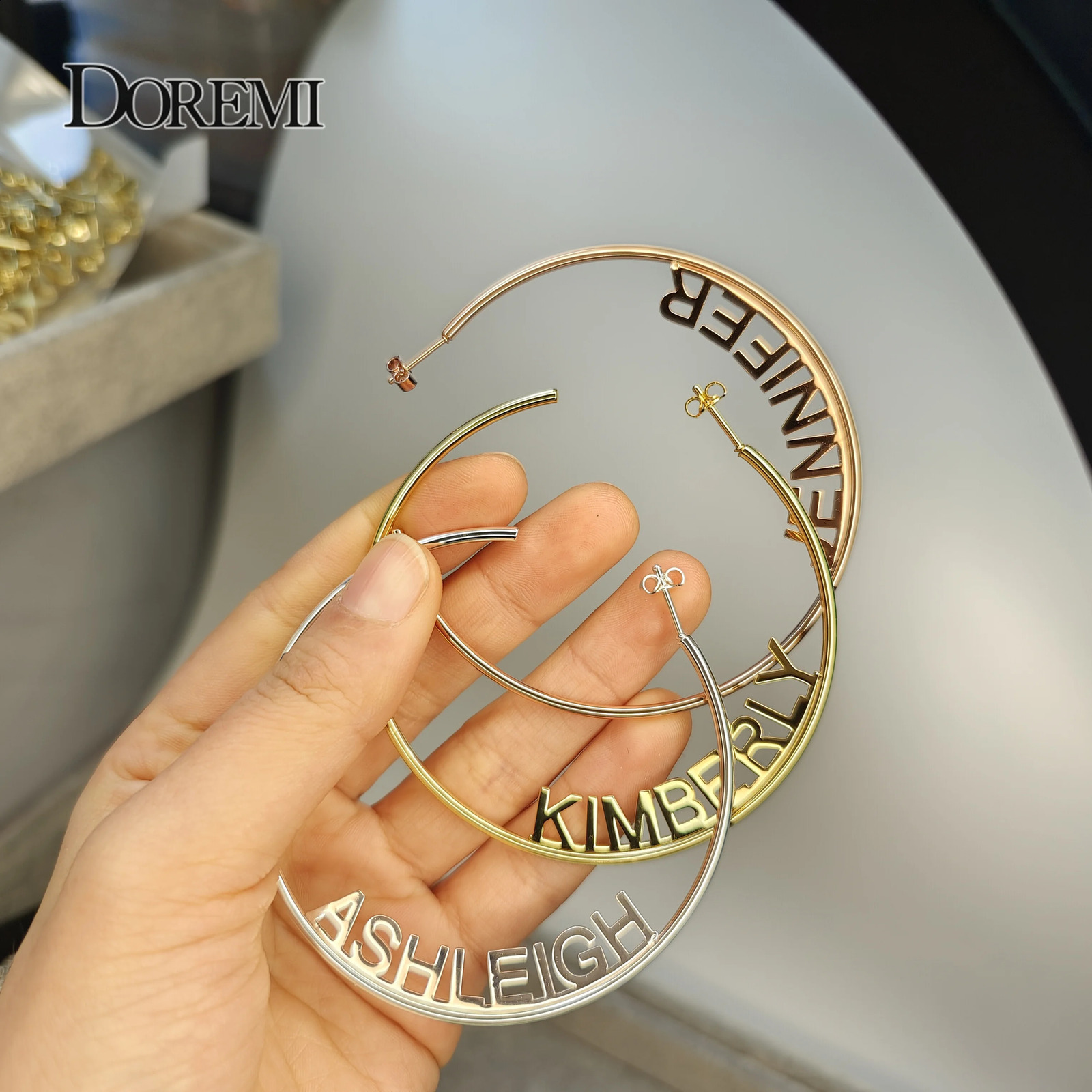 70mm custom name earrings personalized name earrings name rings 250409
