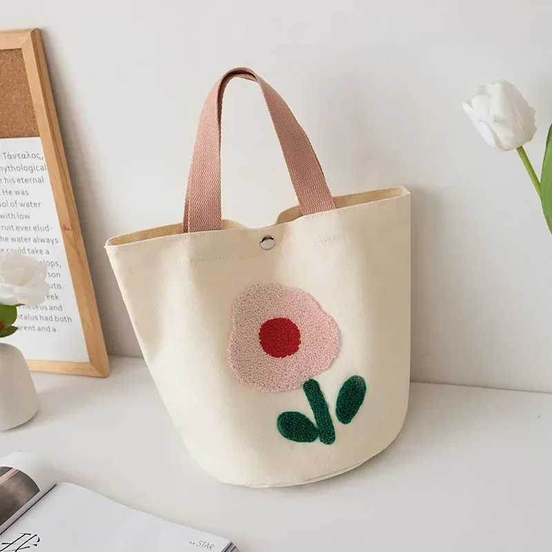 Cute flower sail cloth bag womens handbag girls small handbag top handbag womens bagXJ250412