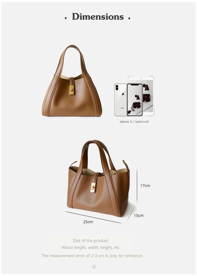Vegetable Basket Genuine Leather Wing High-End Texture Portable Shoulder Crossbody Tote Bag For Women Woman Bags 2025