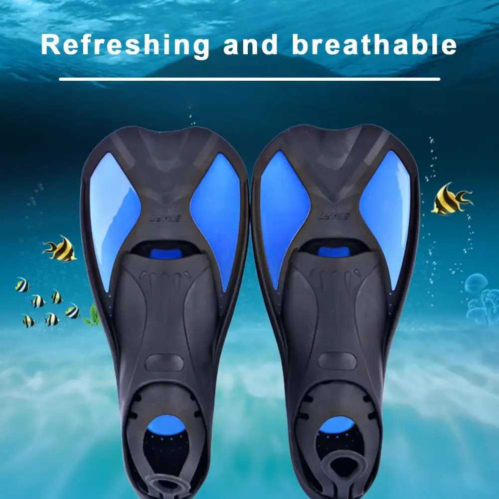 Diving Fin Swimming Training Fin Professional Inflatable Collar Short Blade Collar Leg Strength Building Swimming CollarY250412