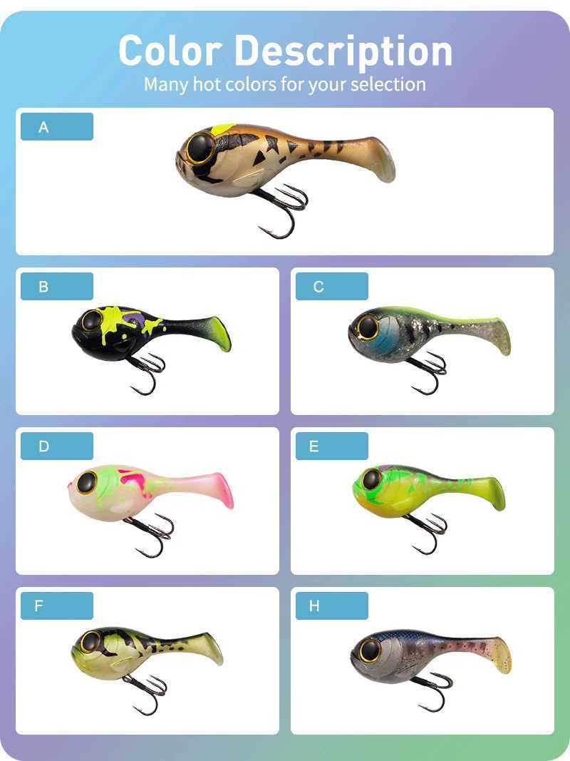 ESFISHING Silicone Soft Bait Balloonfish 82mm24g 1pcs Deraball with Quality Hook Pesca Artificial Fishing Lure Tackle Z250411