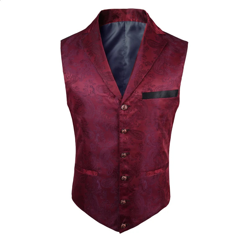 2025 high-grade jacquard suit collar undershirt sleeveless undershirt billiard clothing magician vest 250407
