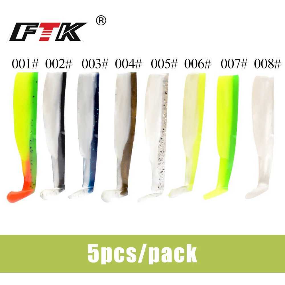 FTK Black Minnow Fishing Lure 5g/70mm12g/90mm25g/90mm Jig Head Silicone Baits Soft Lures Crank Hook Jigging Bass Pike Zander Z250411