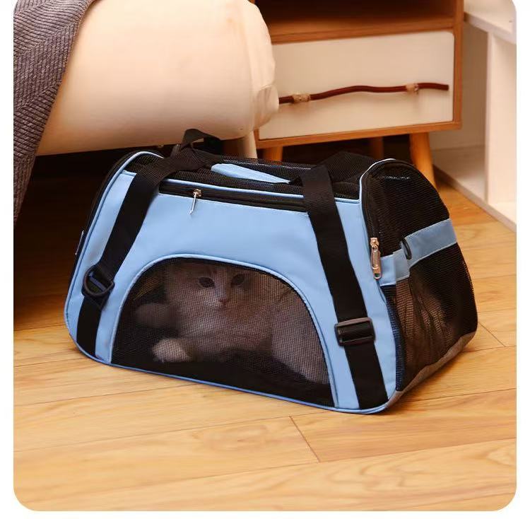Pet bag Out portable pet backpack Dog bag Crossbody folding bag in stock