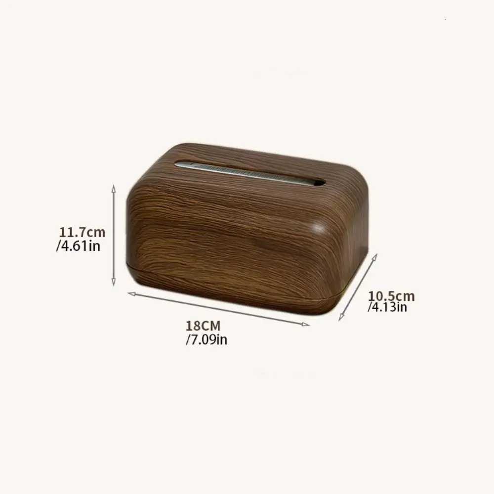 Ins Style Imitation Wood Grain Tissue Box Mti-functional Creative Napkin Paper Case Exquisite Simple Desktop Paper Box Y251112