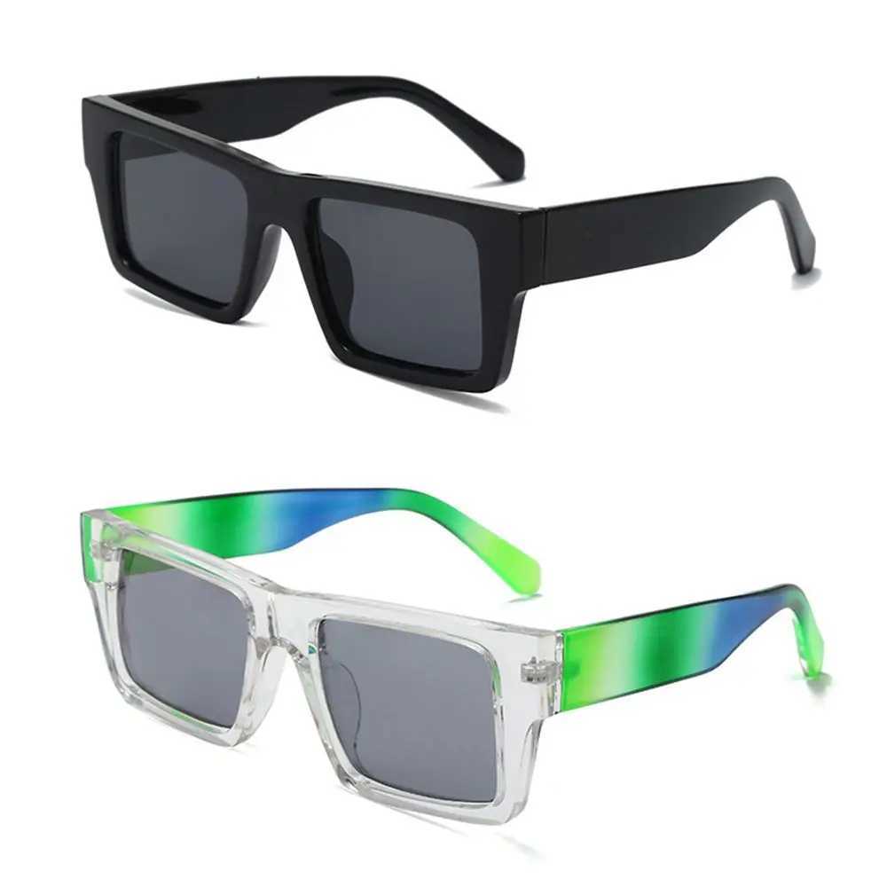 Retro Eyeglasses Street Shooting Sun Glasses Shades Square Sunglasses Colorful FrameC250412
