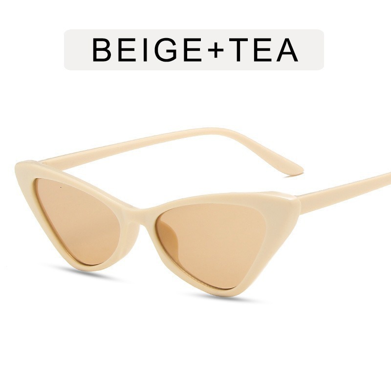 New trendy, fashionable, high-end street photography, UV resistant driving sunglasses, small frame cat eye sunglasses