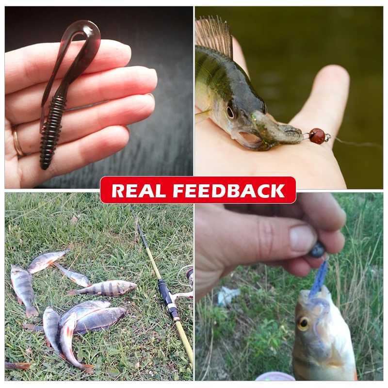 Meredith Mad Wag Mini 5cm 0.6g 20/pcs Artificial Silicone Lures Fishing Soft Baits Wobblers Fishing Soft Lures Swimbait Lures Z250411