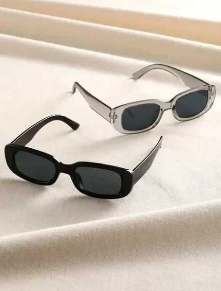 2PCS Women Sports Glasses Vintage Mirrored Cat Eye Sunglasses Retro Small Frame UV400 Eyewear Fashion Ladies Driver Goggles Z250411