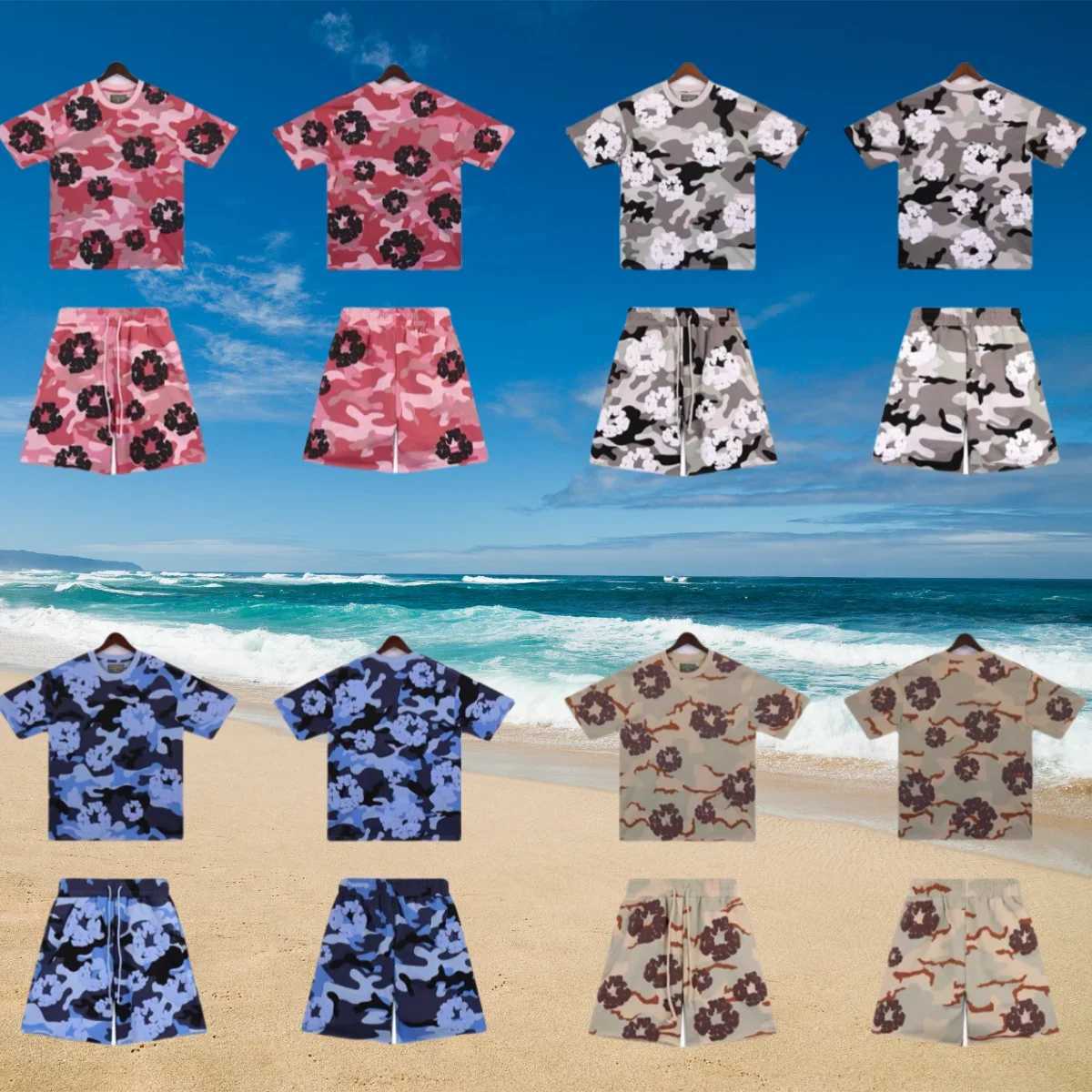 New 2025 Mens and Womens Quick Drying T-shirt Set Capcom Printing Fashion Trend Comfortable Casual Breathable Set USAXJ250412