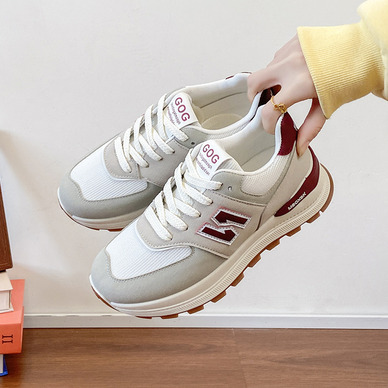free shipping designer Running Shoes womans Shoes New Breathable Soft-Soled sport Heightened Athleisure white Shoes