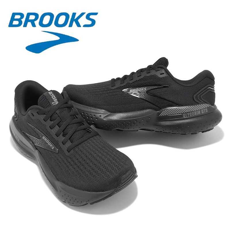 BROOKS Glycerin 21 Black Fashion New Mens Walking Shoes Low-top Breathable Casual Running Shoes Tenis Masculino SneakersC250411