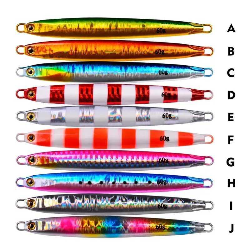 10g20g30g40g50g60g80g Metal Jig Fishing Lure Jigging Bait Spinnerbait Jerkbait Swimbait Whopper Plopper Pesca Isca Artificial Z250411