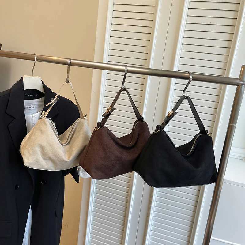 Faux Suede Solid Color Large Capacity Casual Tote PU Winter Fashion Daily Leisure Commuting Durable Lightweight Shoulder BagsT2511112