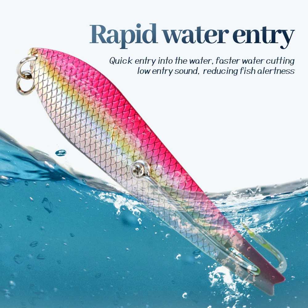 TOLU Spoon lure 5.5inch Fishing Shaped Metal Sequin Bait 3DFish Scale Patter Deep Sea Fishing Trolling Jig Lure Kingfish Mackere Z250411