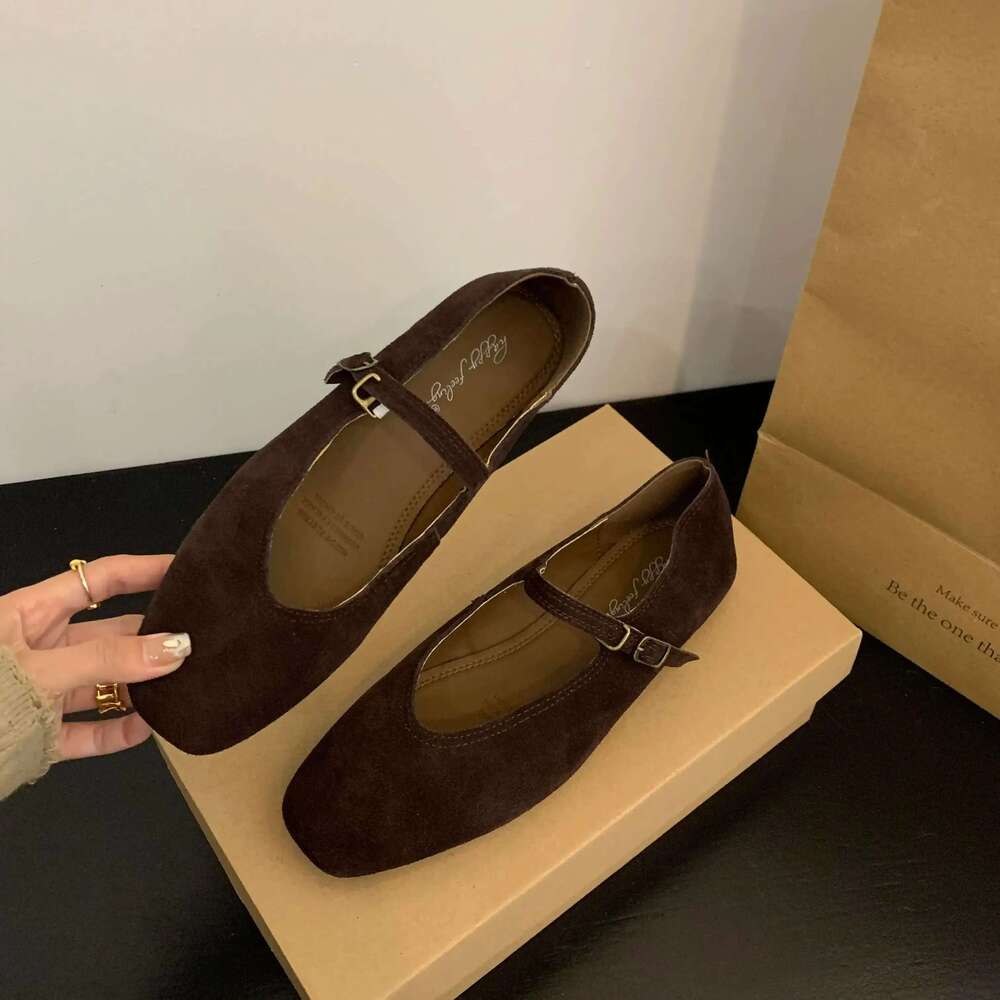 Bailamos Brand New Women Flats Round Toe Shallow Slip On Ladies Casual Ballet Soft Real Leather Eelgant Dress Shoes Size41