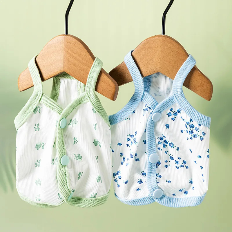 Summer Dog Clothes Breathable Floral Dog Vest Thin Puppy Summer Clothes For Small and Medium Dog Clothes Soft Dog Apparels 250407