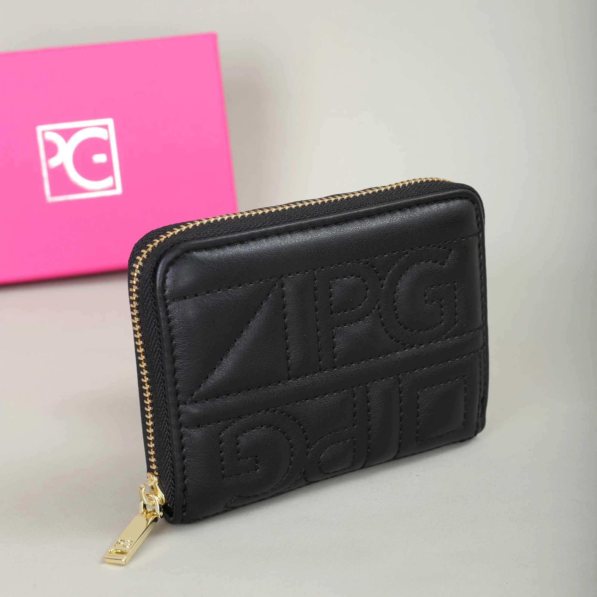 PG PATSY GARIS Fashion Classic unisex wallet with letter printing portable card bag and coin purse Z250411