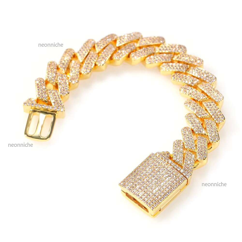 Sterg Sier VVS Dia Cuban Bracelet for Men Women 6mm 8mm 10mm 12mm White Gold GRA Moissanite Necklace