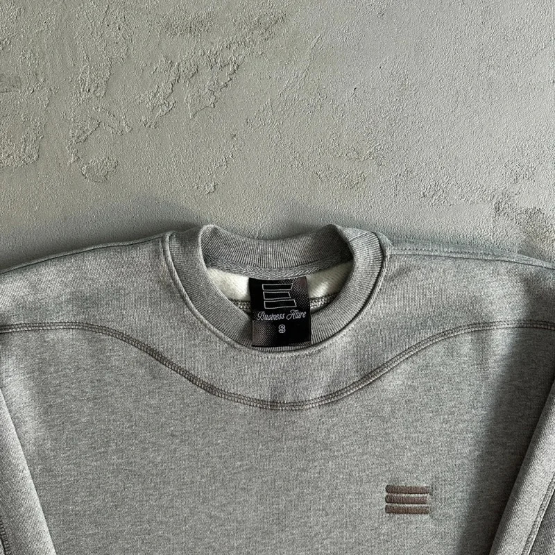 Kroen Embroidery Basic Sports Sweatshirts Outside Stitch Stripe Hoodie Men Women Black Gray Loose Sweatshirts Pullovers 251112