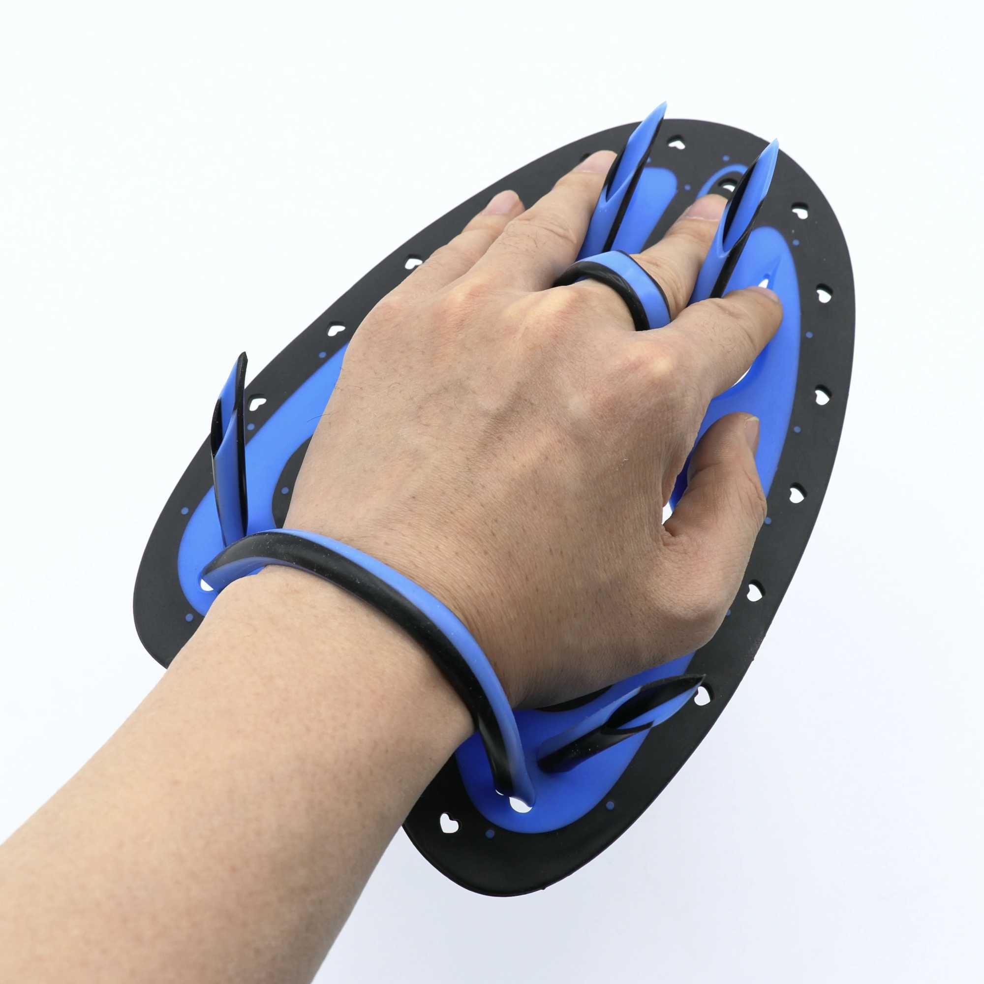 1 pair of swimming paddles power hand paddles swimming training tools with adjustable male and female swimming hand paddlesY250412