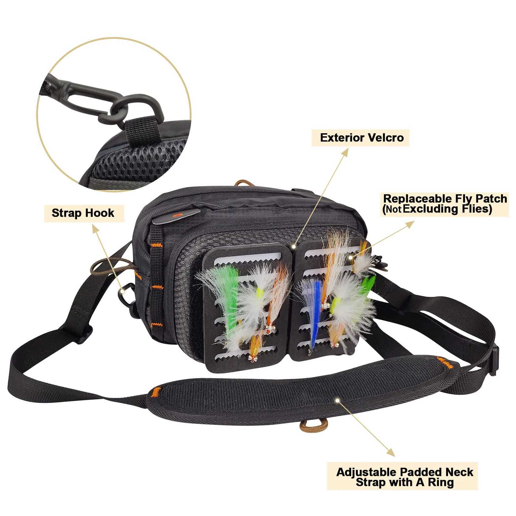 Aventik Fly Fishing Bag Fishing Chest Bag Ultra Light Multiple Pockets Fishing Tool Accessory Bag Z250411