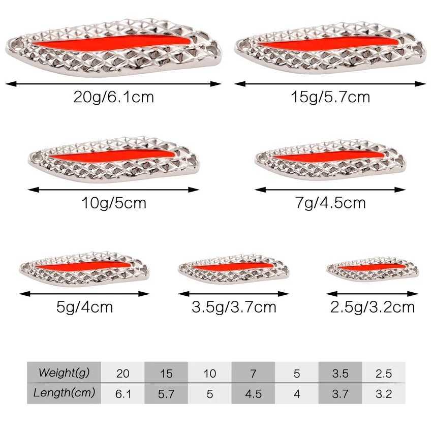 1Pcs 5g 7g 20g Winter Metal Luminous Spinner Spoon Lure Bass Fishing Sequin Wobblers Artificial Bait Feather Treble Hook Tackle Z250411